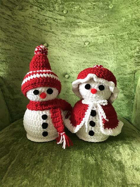 Mr And Mrs Snowman Crochet Pattern