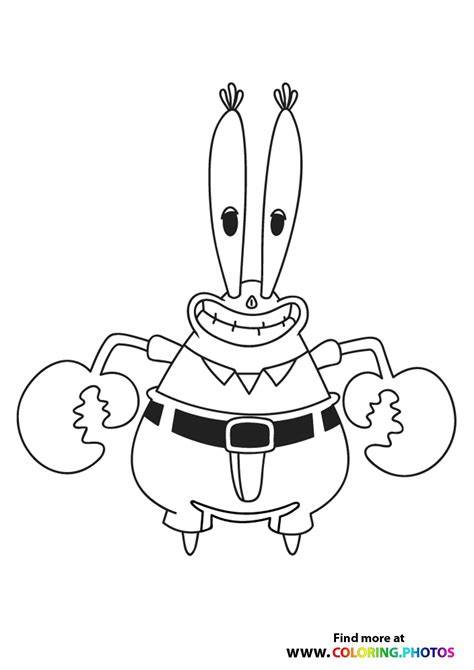 Mr Krabs Coloring Pages