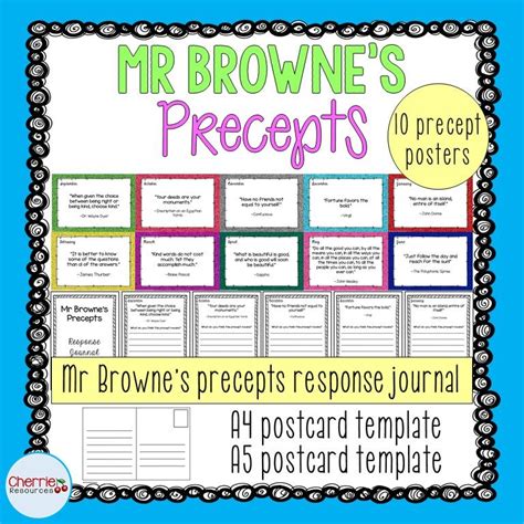Mr. Browne's Precepts Printable