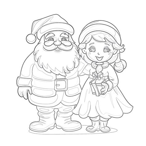 Mrs Santa Claus Coloring Pages