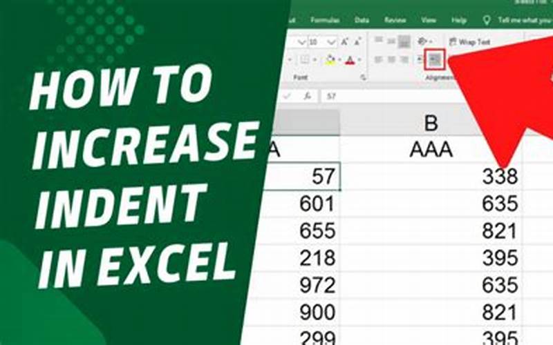 Ms Excel Shortcut Increase Indent