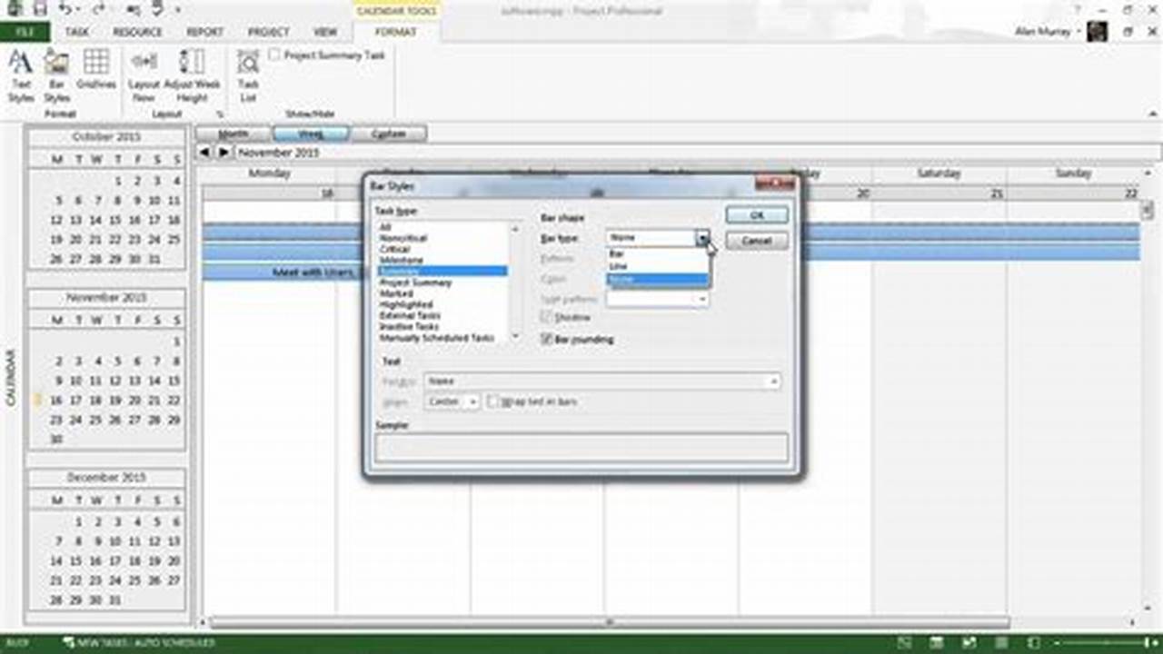 Ms Project Rename Calendar