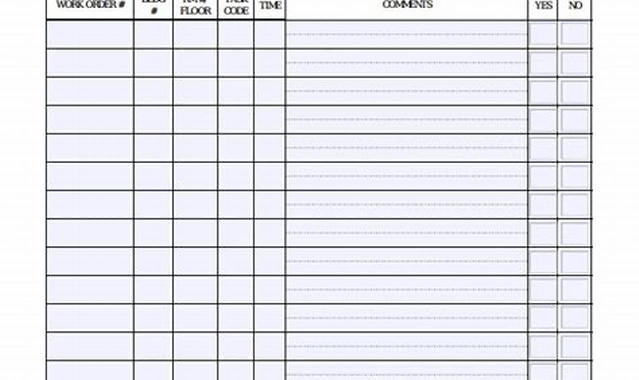 Time-Saving Tool: Master Your Work with an MS Word Work Log Template