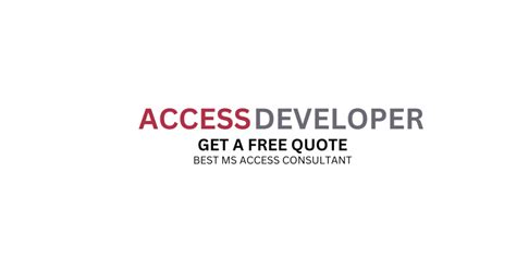 Ms Access Database Developer
