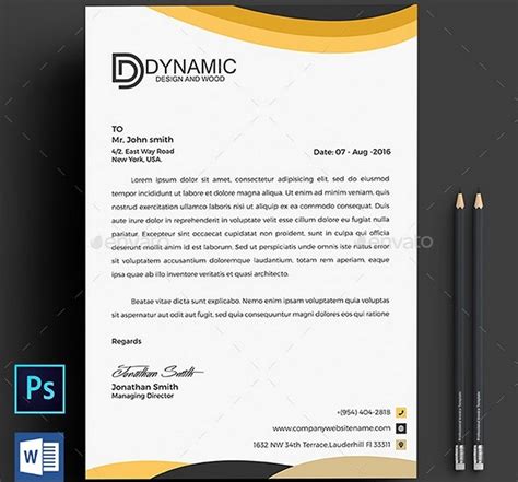 Ms Letterhead Template