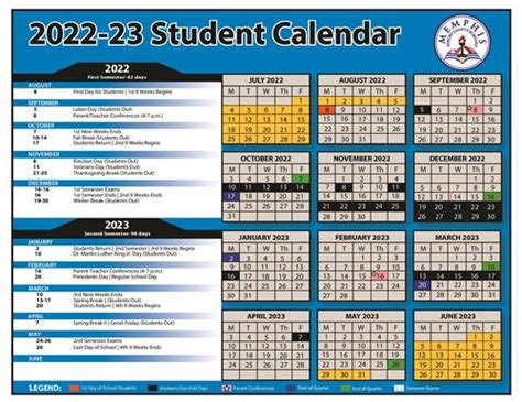 Mscs Student Calendar