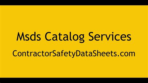 Msds Catalog Service Llc