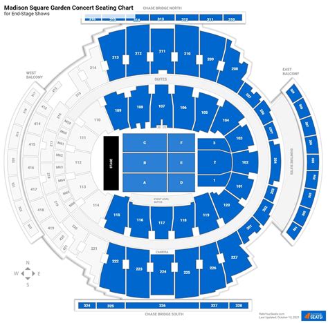 Msg Seating Chart Concerts