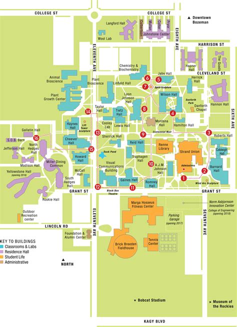 32 Msu Bozeman Campus Map Maps Database Source