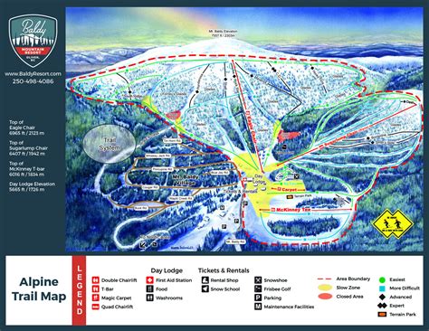 Mt Baldy Ski Map