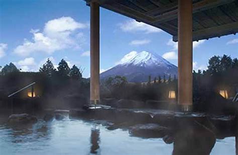 Mt. Fuji and Hot Spring Scenery