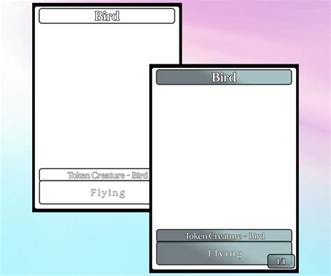 Mtg Token Template