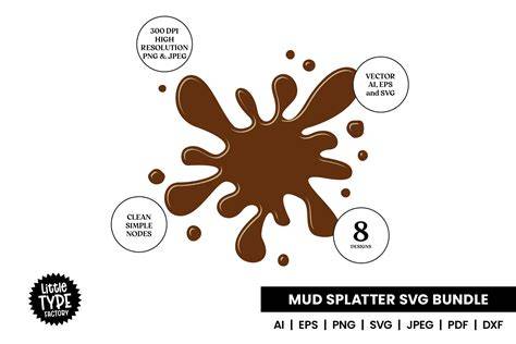 Get Down and Dirty with Mud SVG – Boost Your Design Game with this Versatile Vector Format!