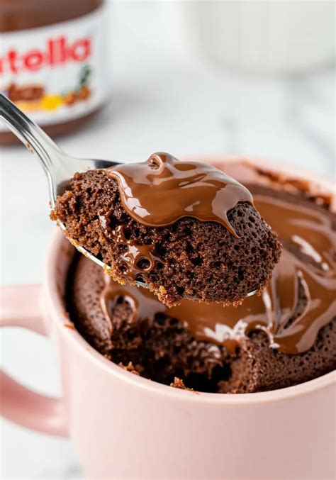 Mug Cake Recette Nutella