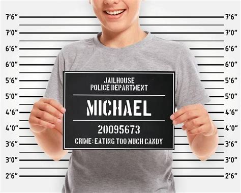 Mugshot Card Template