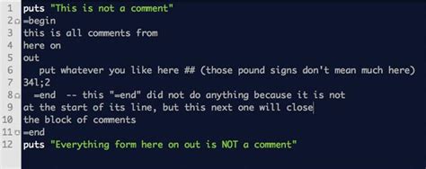 Comments in a text-editor