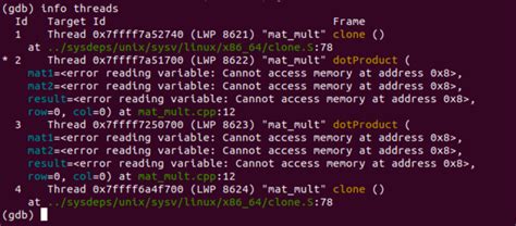 Multi-threaded debugging tutorial for GDB and C