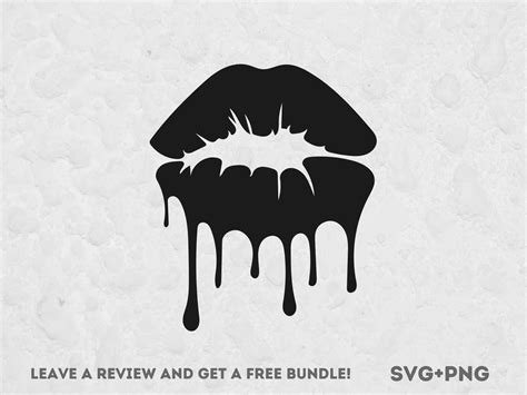 Download Multicolored Dripping Lips SVG File - SVG Design Cricut SVG for Cricut
