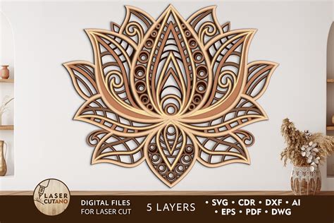 Download Multilayer Cut File FLOWERS Cut Files