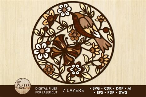 Download Multilayer Cut File FLOWERS for Cricut Machine