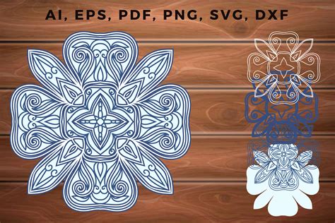 Download Multilayer Cut File MANDALA Creativefabrica For Crafts
