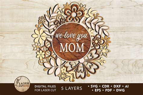 Download Multilayer Cut File MOTHERS DAY