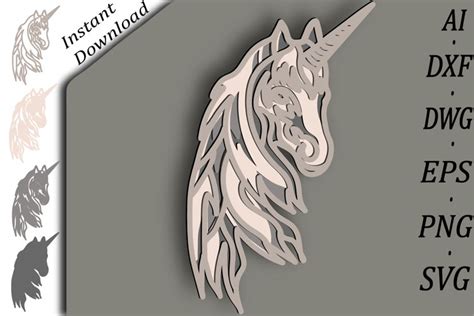 Download Multilayer Cut File UNICORN Commercial Use