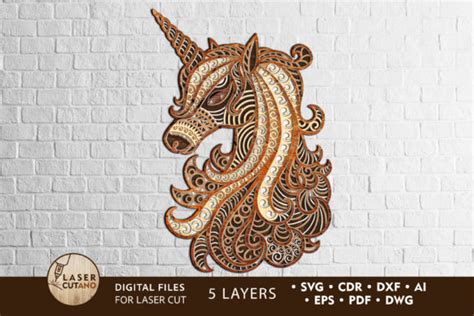 Download Multilayer Cut File UNICORN Cut Images