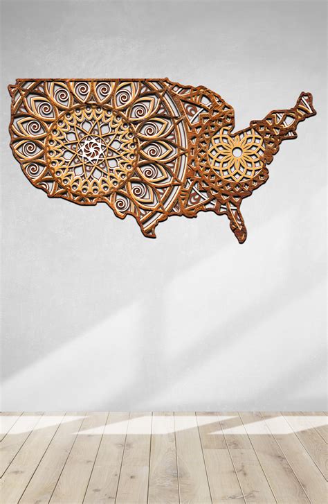 Download Multilayer Cut File USA MAP for Cricut Machine