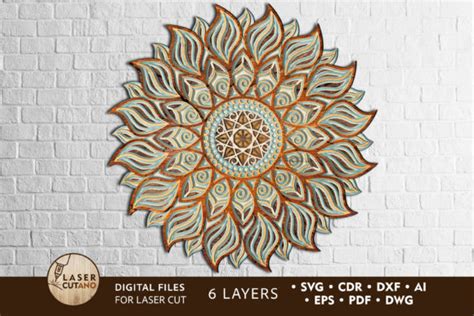 Download Multilayer Cut File the SUN Silhouette DXF Files