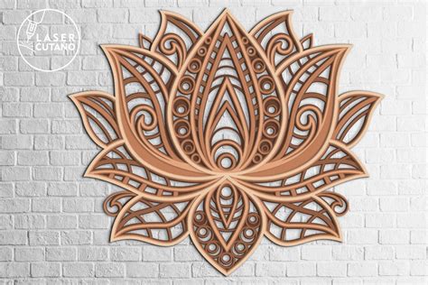 Download Multilayer Cut Files - Lotus Mandala Commercial Use