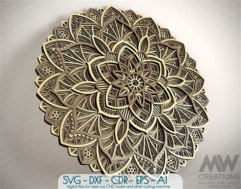 Download Multilayer Mandala for Cricut Machine