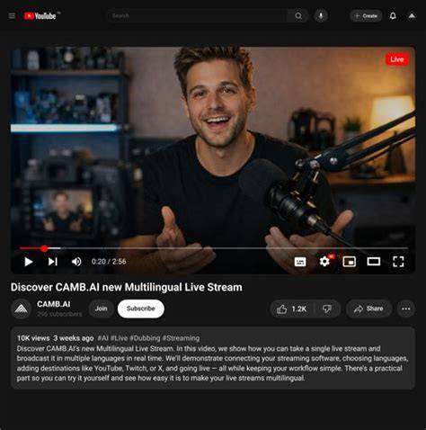 Multilingual support on ABC Free Live Stream