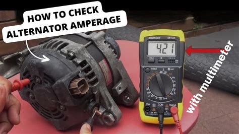 Multimeter Test for Alternator
