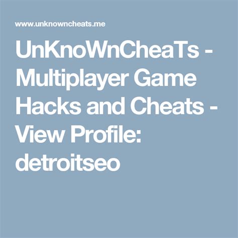 Multiplayer Game Hacking and Cheats  - UnKnoWnCheaTs