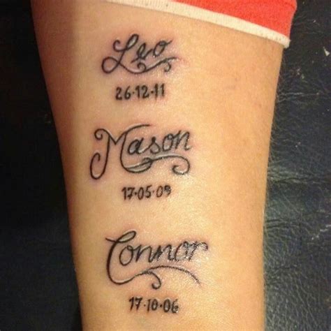 The 9 best Multiple Name Tattoo Designs Forearm images on