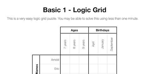 Multiple Choice Logic Puzzles