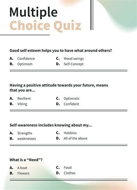 Multiple Choice Survey Template