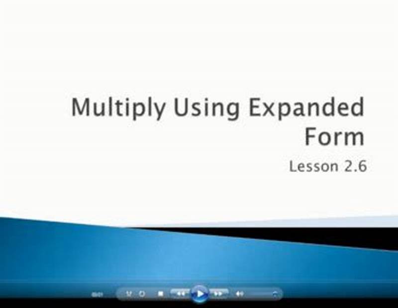 Multiply Using Expanded Form Lesson 2.6