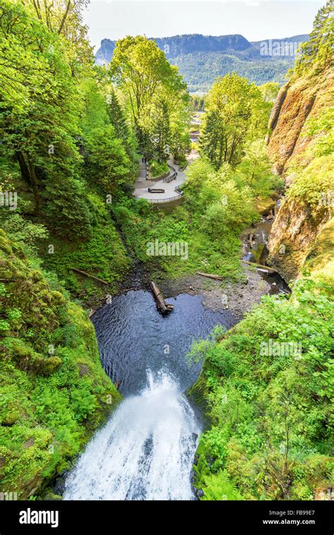 Multnomah Falls from above