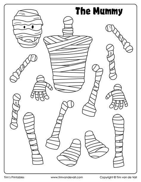 Mummy Cut Out Printable