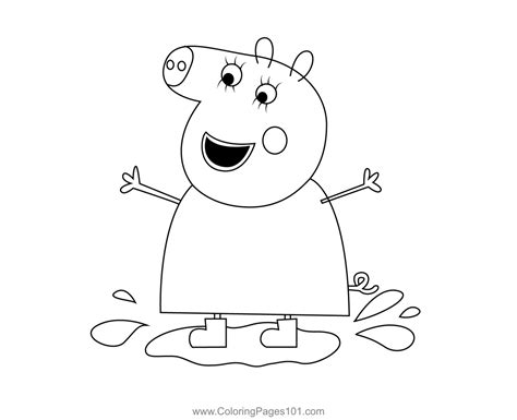 Mummy Pig Coloring Pages