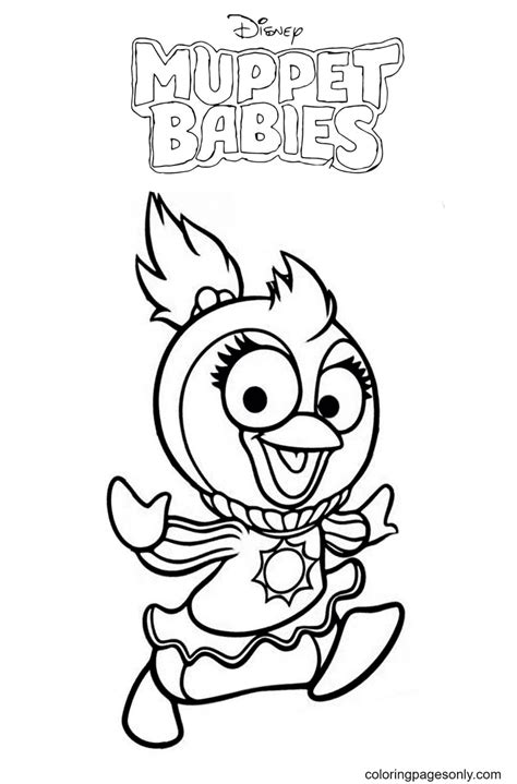 Muppet Babies Summer Coloring Pages
