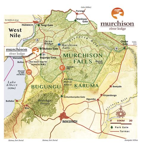 Murchison Falls map location