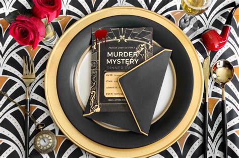 Elevate Your Dinner Party with Killer Murder Mystery Table Decorations