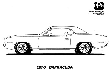 Muscle Car Car Coloring Pages