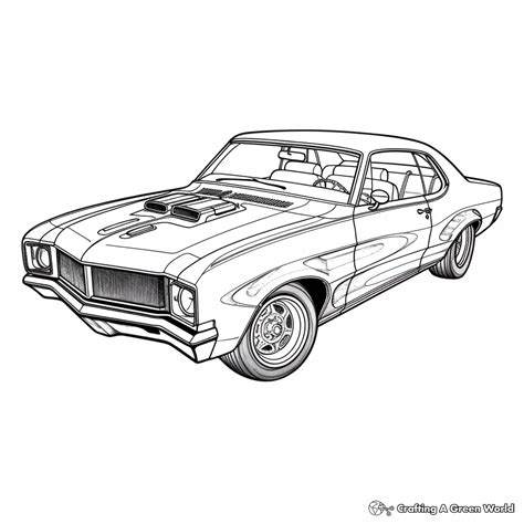 Muscle Car Coloring Pages