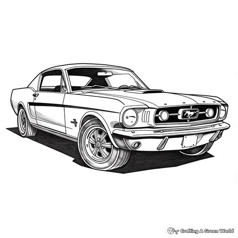 Muscle Car Sports Car Coloring Pages