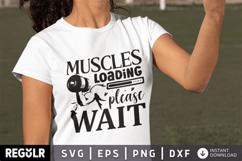 Download Muscles Loading SVG File - SVG Design Creativefabrica DXF Files
