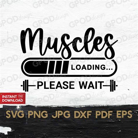Download Muscles Loading SVG File - SVG Design Cut Images